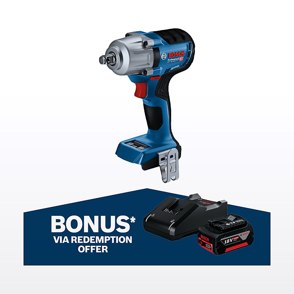 Bosch 18V Professional 450Nm Impact Wrench 06019K4000 - Skin Only