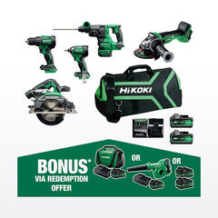 HiKOKI 18V 5 Piece Brushless Combo Kit KC18D5P2(HRZ)
