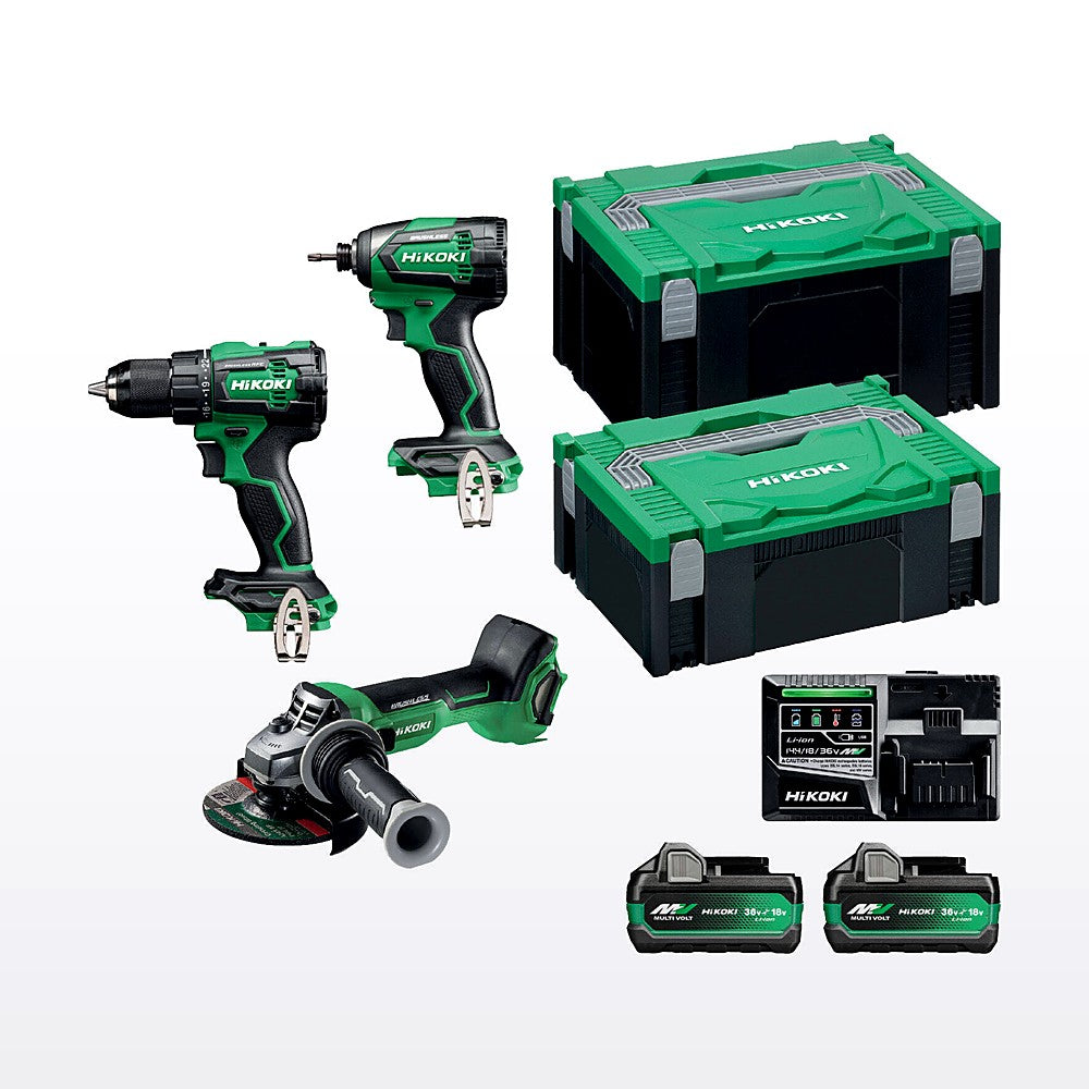 Hikoki 18V 3 Piece Brushless Combo Kit KC18DDBL2(HCZ) - image 2