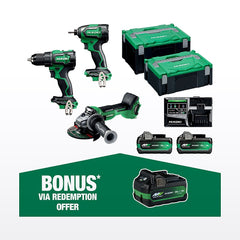 Hikoki 18V 3 Piece Brushless Combo Kit KC18DDBL2(HCZ)