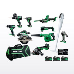 HIKOKI 18V 10 Piece Brushless Combo Kit KC18D10P2(HRZ) - image 2