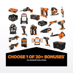 AEG 18V 9-Piece FUSION/Brushless 5.0Ah FORCE Kit - image 2