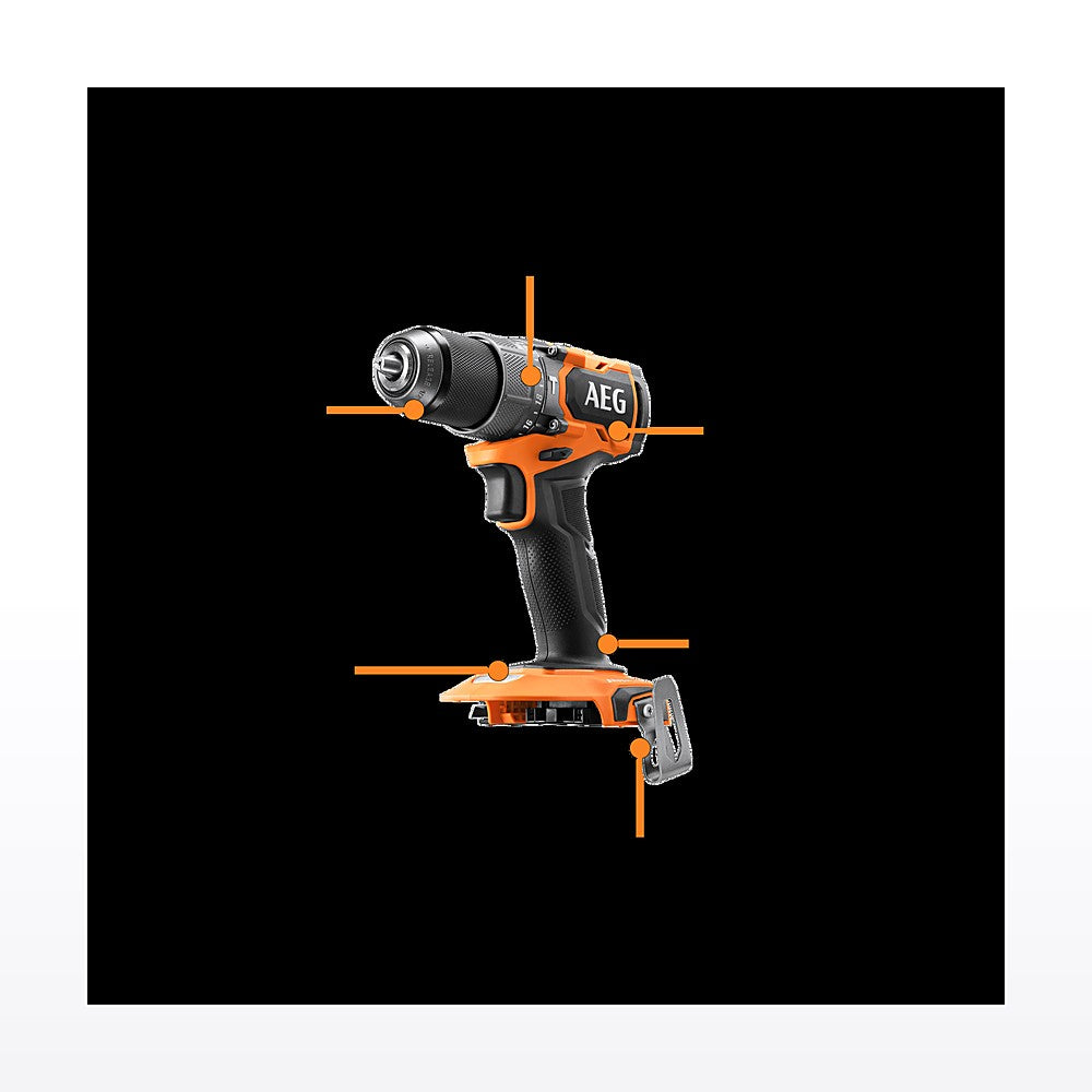 AEG 18V Brushless Sub Compact Hammer Drill - Skin Only - image 2