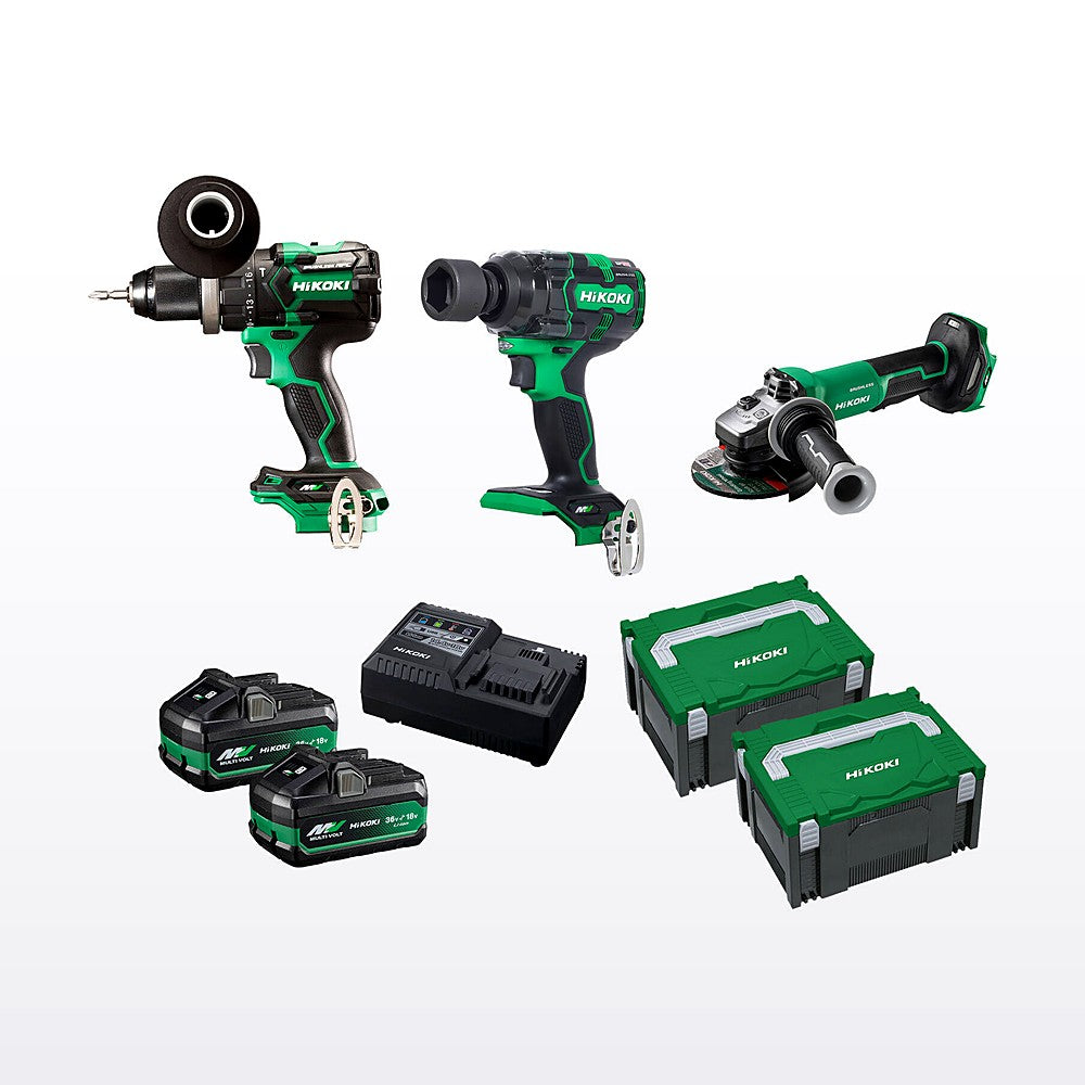 HiKOKI 36V Brushless 3 Piece Combo Kit KC36DRBL3(HRZ)