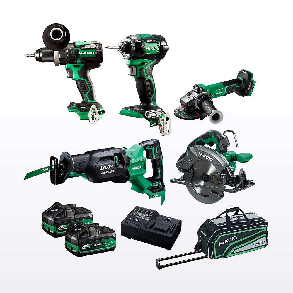 HiKOKI 36V 5 Piece Brushless Combo Pack Kc36D5P3(HRZ)