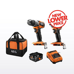 AEG Powertools 18V Brushless Sub Compact 2-Piece 4.0Ah Kit