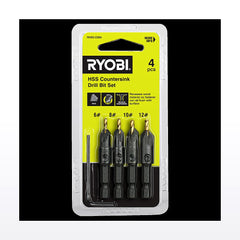 Ryobi 4 Piece Countersink Drill Bit Set