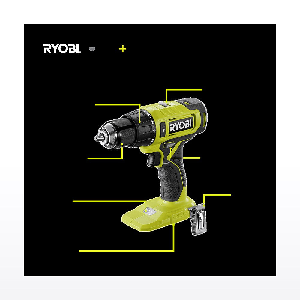 Ryobi 18V ONE+ Hammer Drill Power Up 2Ah/4Ah Kit - image 2