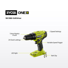 Ryobi 18V ONE+ Home Essentials Kit R18DD2HE12 - image 2
