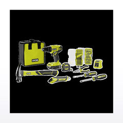 Ryobi 18V ONE+ Home Essentials Kit R18DD2HE12