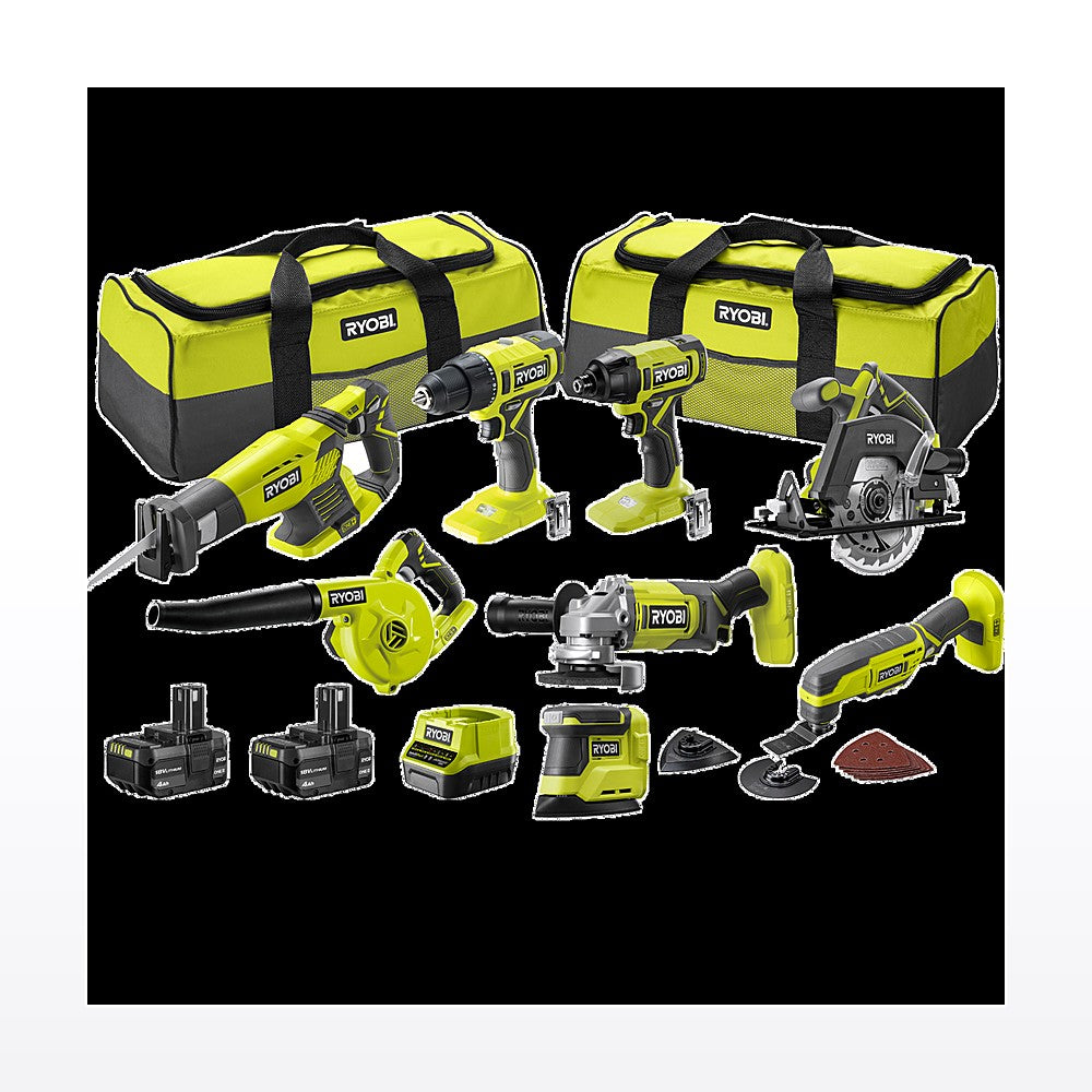 Ryobi 18V ONE+ 8 Piece Kit R18X8C142B