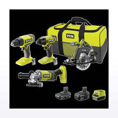 Ryobi 18V ONE+ 4 Piece Kit R18X4C1422B
