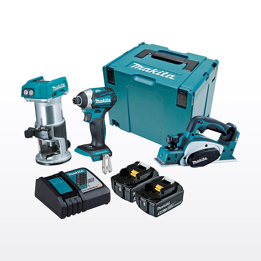 Makita Brushless 3 Piece Combo Kit DLX3098TJ