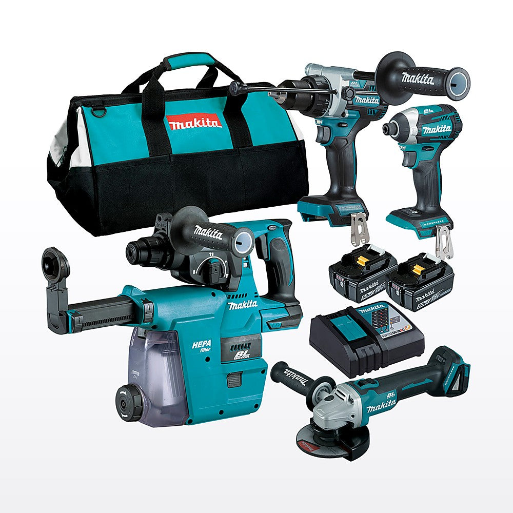 Makita Brushless 4 Piece Combo Kit DLX4148TX1