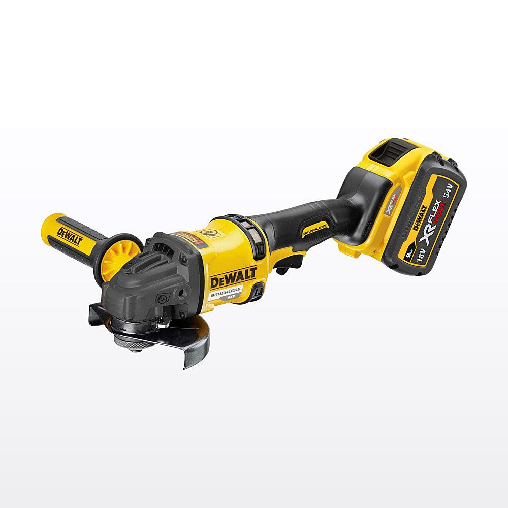 DeWALT 54V FlexVolt XR Li-Ion Cordless Brushless 125mm 5" Angle Grinder 9.0Ah Kit DCG418X1-XE - image 3