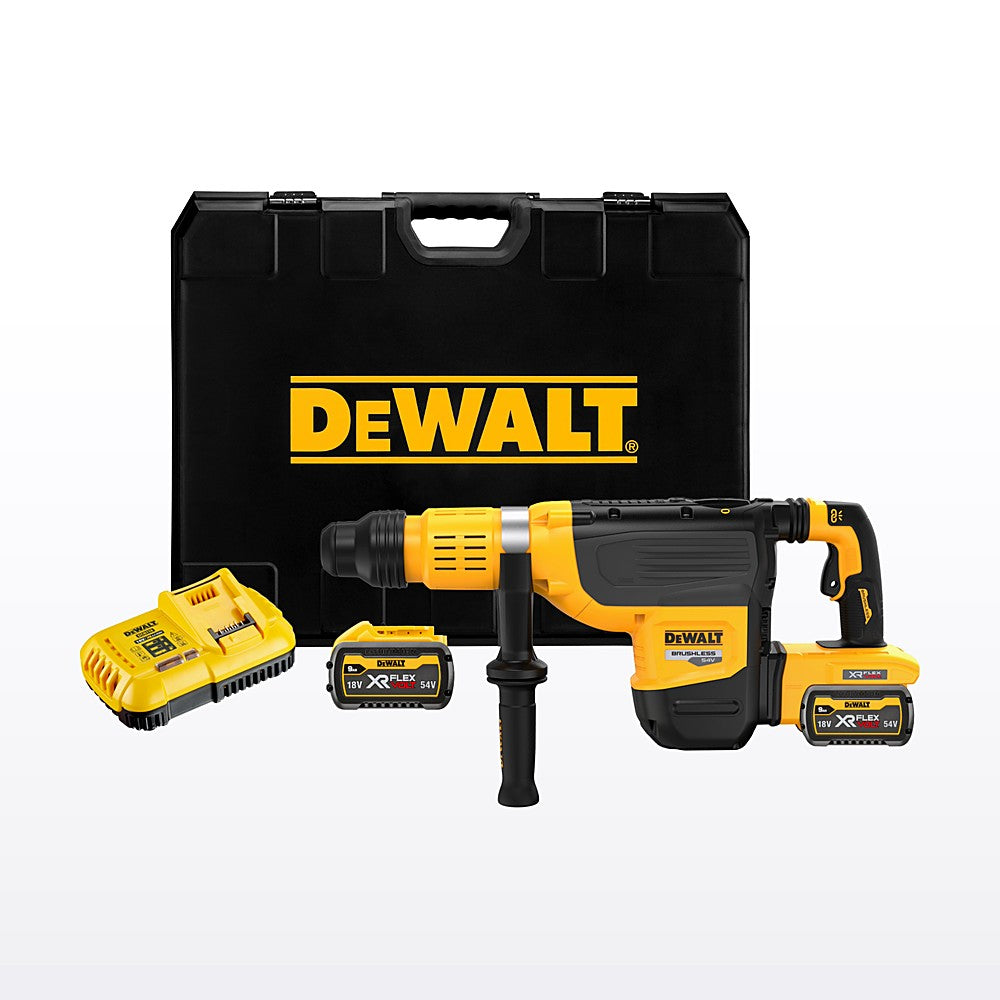 DeWALT 54V 9.0Ah FlexVolt XR Li-ion Cordless 52mm SDS-Max Rotary Hammer Kit DCH775X2-XE