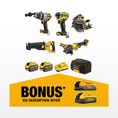 DeWALT 18V/54V XR 6.0Ah 5 Piece Mixed Voltage Combo Kit DCZ507T2-XE