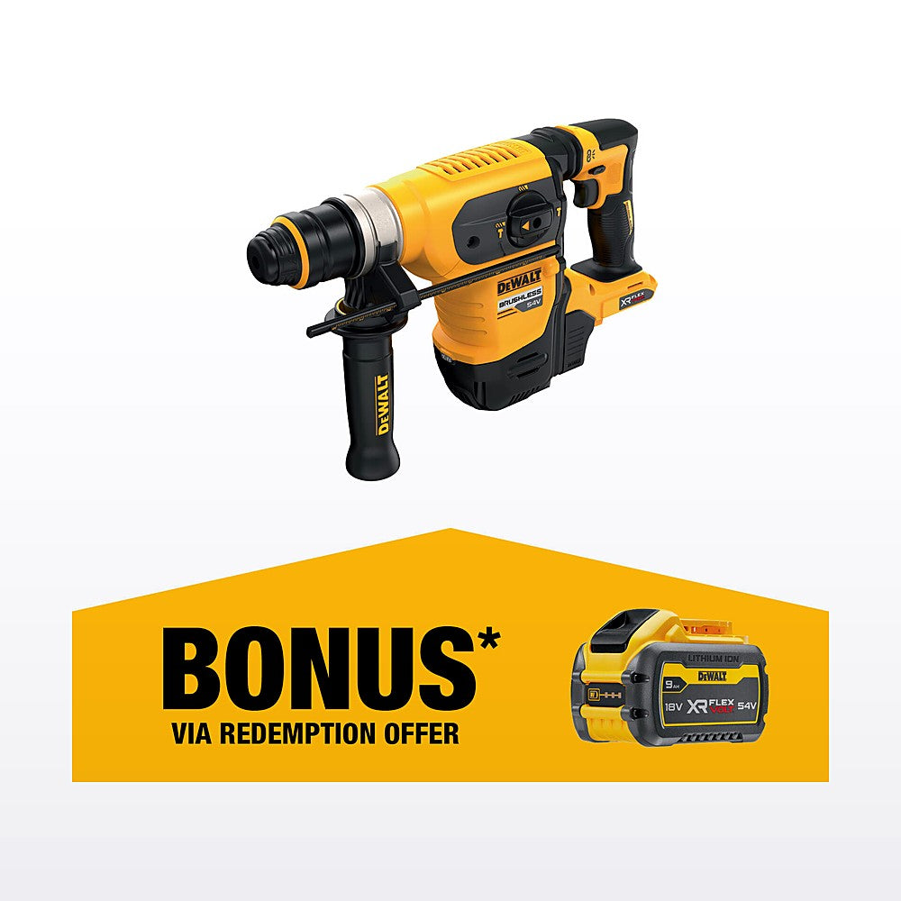DeWALT 54V XR FLEXVOLT 4kg Rotary Hammer DCH416NT-XJ - Bare Unit