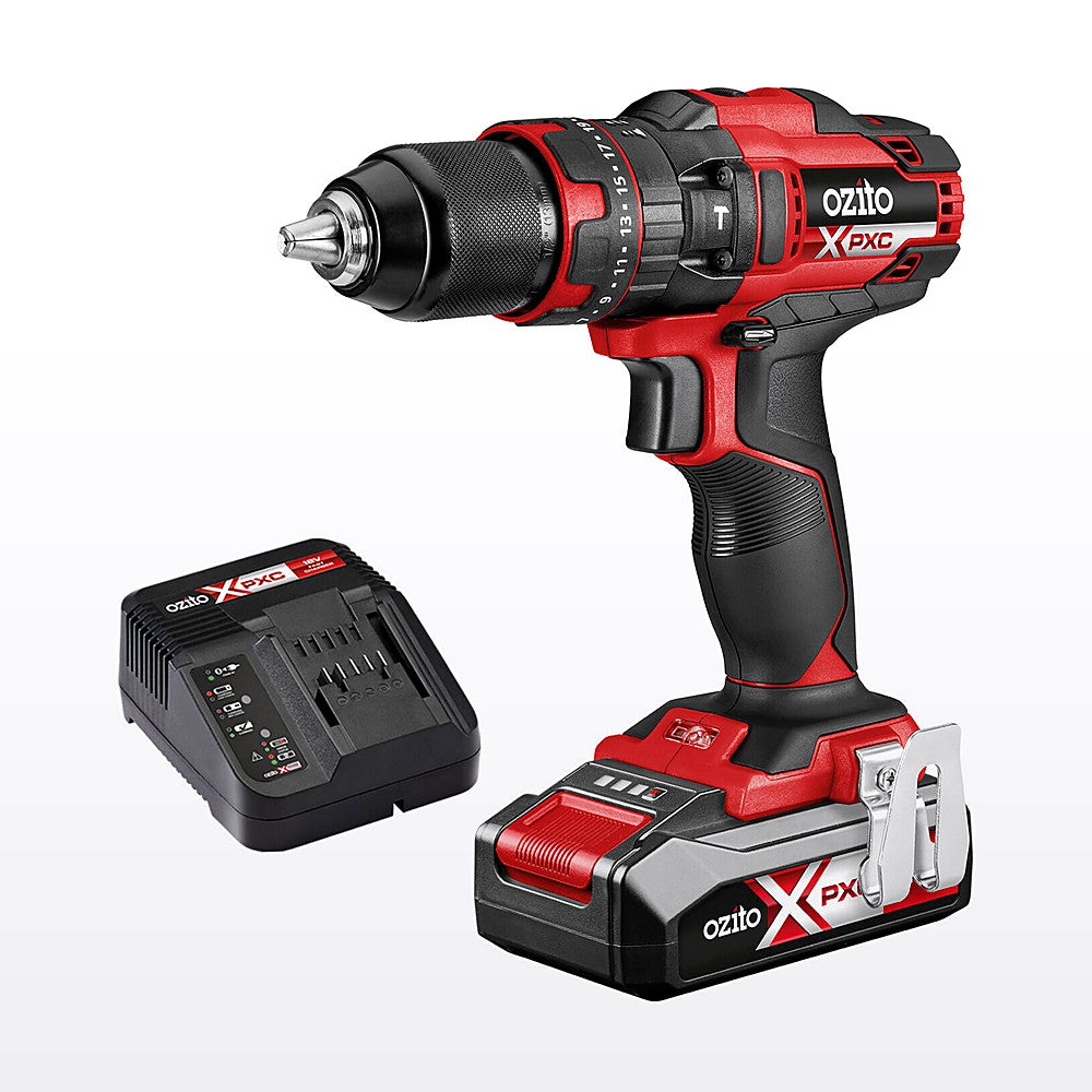 Ozito PXC 18V Hammer Drill Kit PXHDK-250
