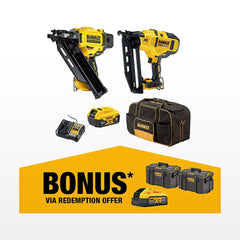 DeWALT 18V XR 2 Piece 5.0Ah Nailer Kit DCZ244P1-XE