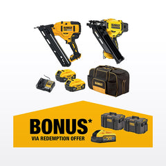 DeWALT 18V XR 5.0Ah 2 Piece Nailer Kit DCZ245P2-XE
