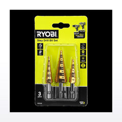 Ryobi 3 Piece Step Drill Bit Set