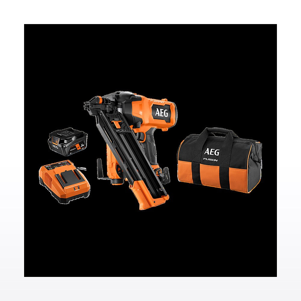 AEG 18V F-RAPID 10GA 30°-34° Framing Nailer 5Ah Kit