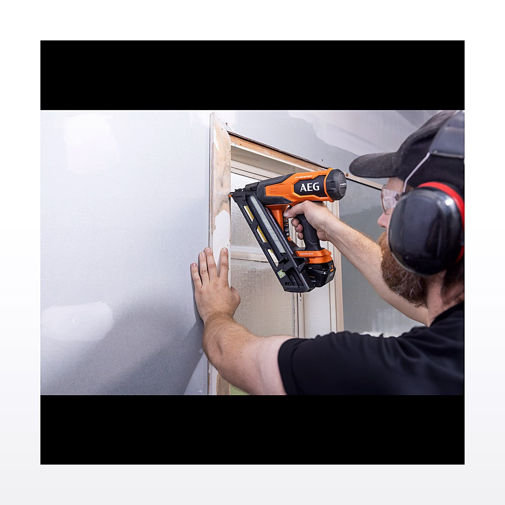 AEG 18V F-RAPID 15GA DA Angled Brad Nailer 5Ah FORCE Kit - image 2