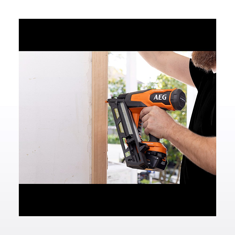 AEG 18V F-RAPID 15GA DA Angled Brad Nailer 5Ah FORCE Kit - image 3