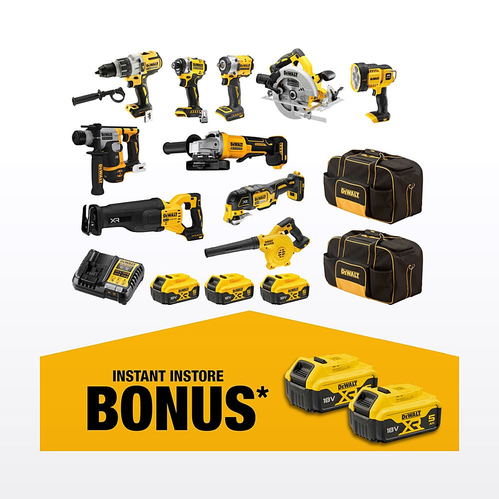 DeWALT 18V XR 10 Piece Combo Kit DCZ1085P3-XE
