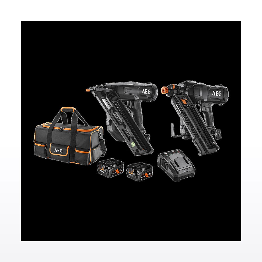 AEG 18V F-RAPID Limited Edition 2-Piece Nailer Combo 4.0Ah FORCE Kit