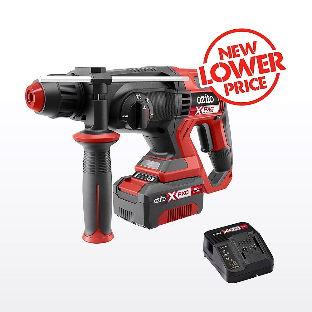 Ozito PXC 18V Rotary Hammer Drill Kit PRHK-1840