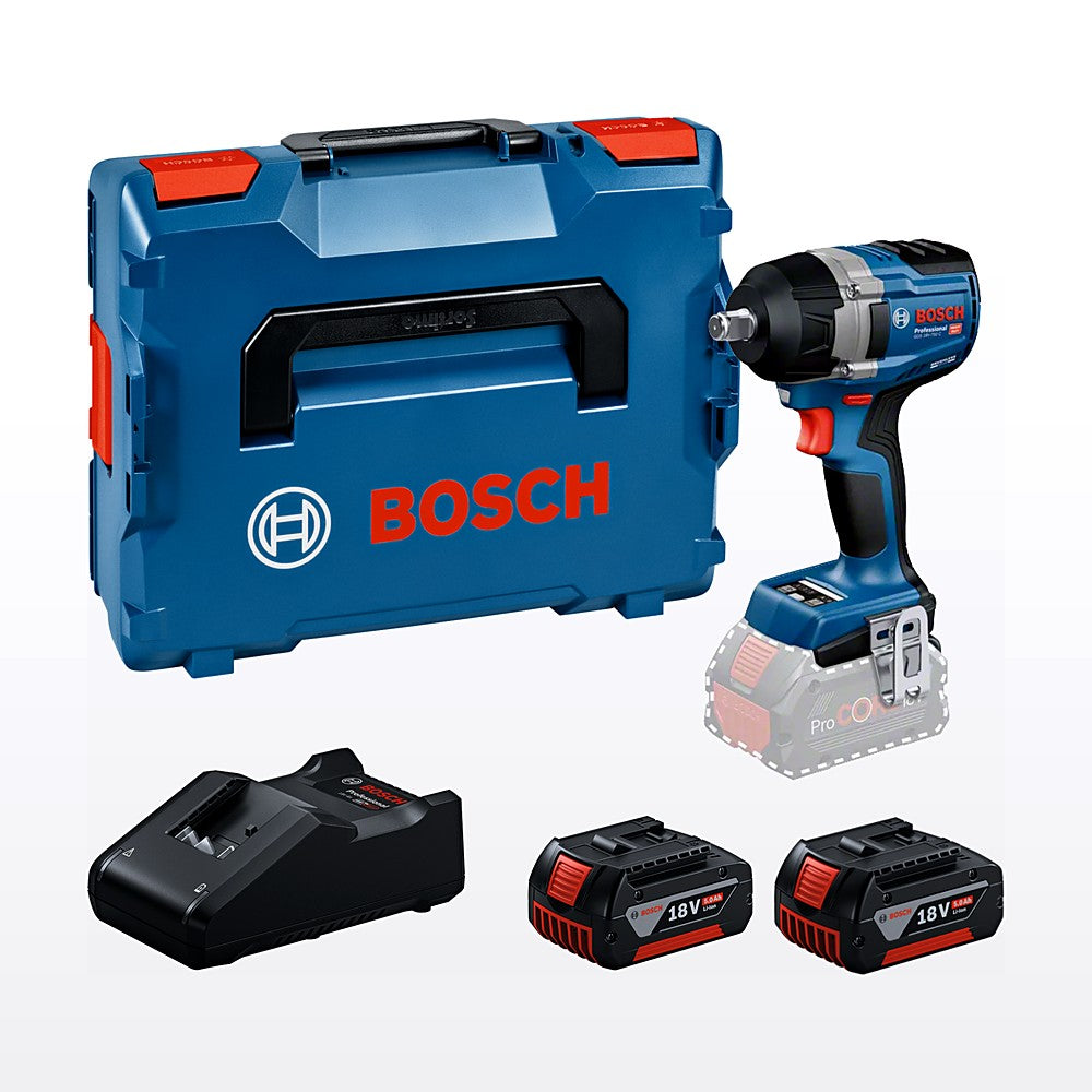 Bosch Professional 750Nm Impact Wrench 2x5.0Ah Kit