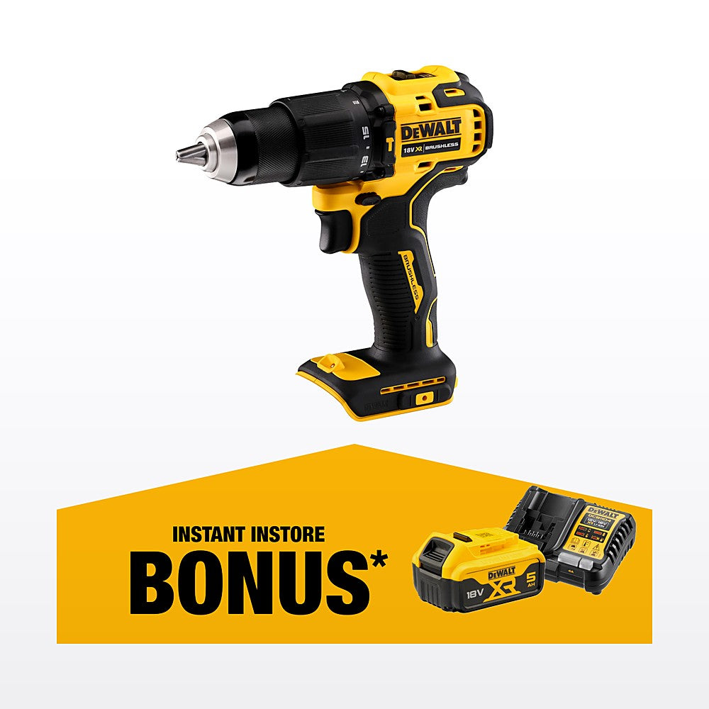DeWALT 18V XR Compact Brushless Hammer Drill Driver DCD709N-XJ - Bare Unit
