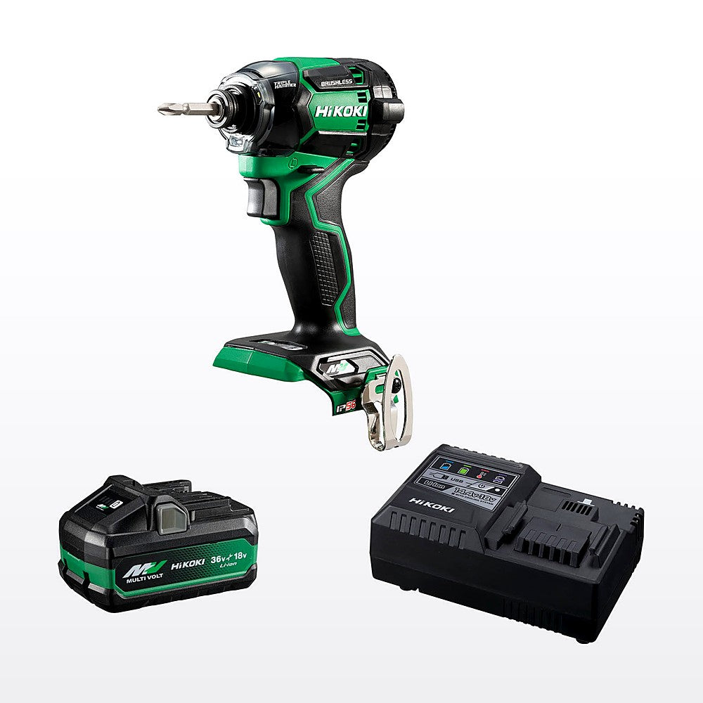 HIKOKI 36V Impact Driver Starter Pack WH36DCSP2Z