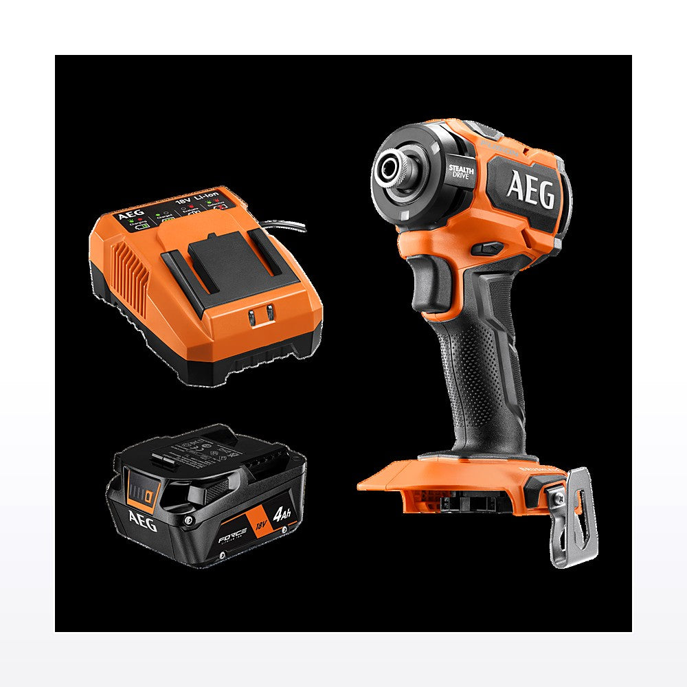 AEG 18V FUSION STEALTH Impact Driver 4Ah Kit