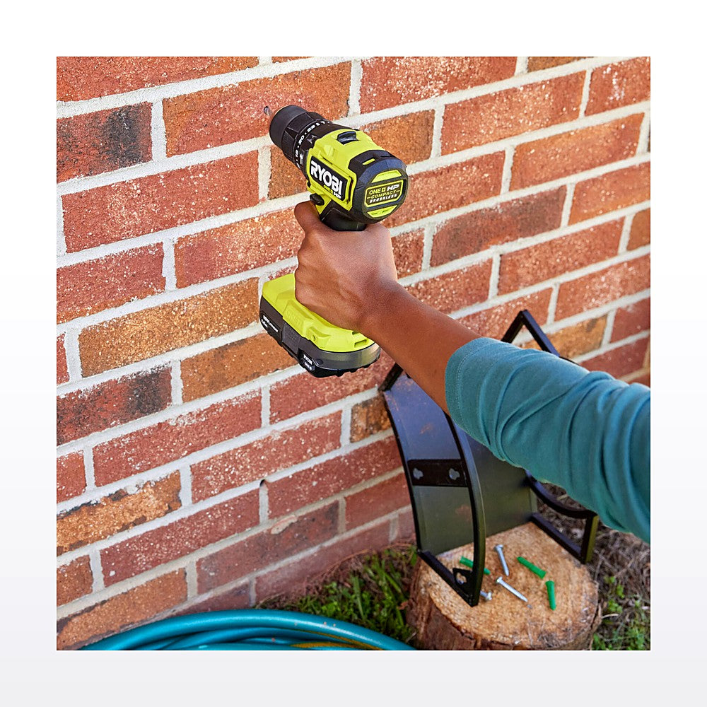 Ryobi 18V ONE+ HP Brushless Compact Hammer Drill 4Ah Kit & LINK Organiser - image 5