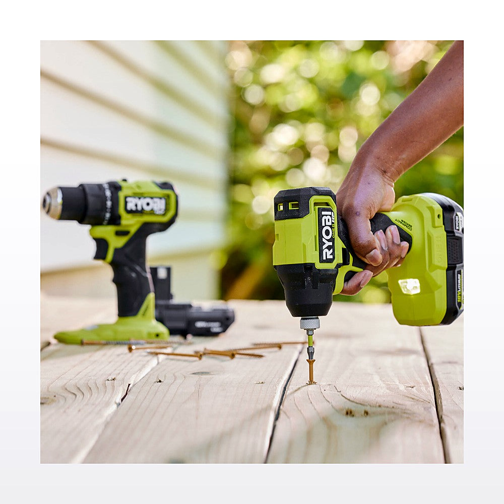 Ryobi 18V ONE+ HP™ Compact Hammer Drill and Impact Driver HP 4Ah Kit R18X2D14 - image 6