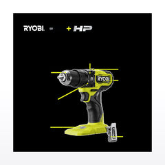 Ryobi 18V ONE+ HP Compact Hammer Drill Kit R18CPD2422B - image 2