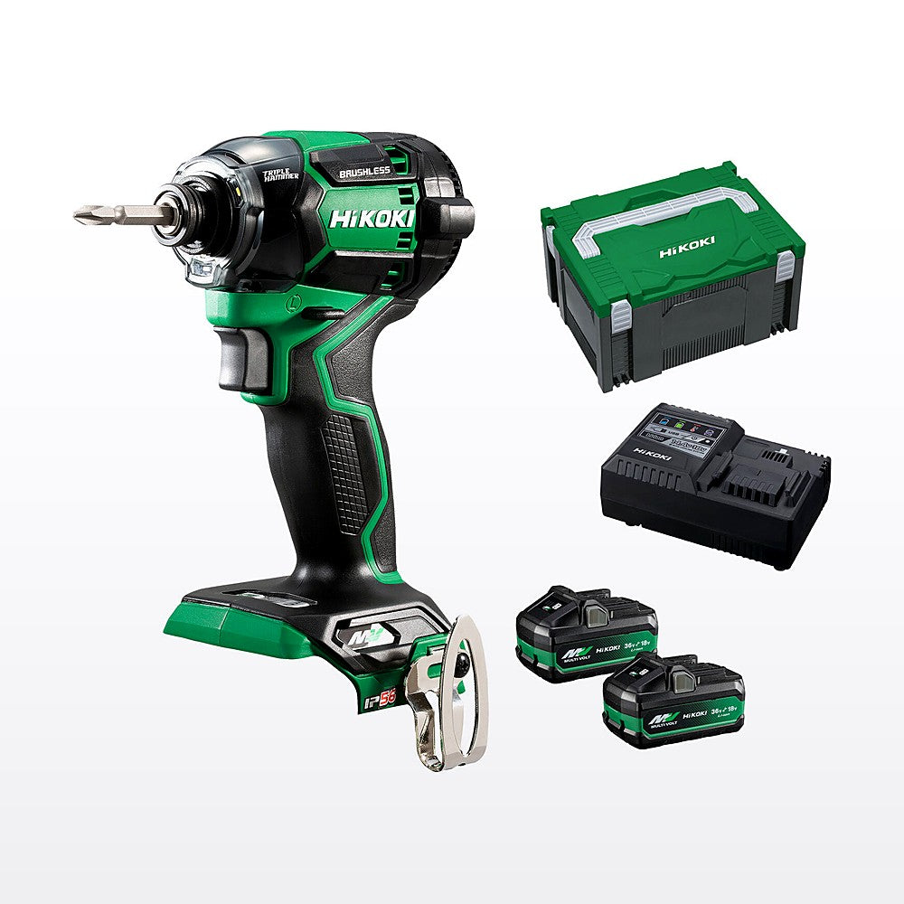 HiKOKI 36V Brushless 1/4" Impact Driver Kit - WH36DCHRZ