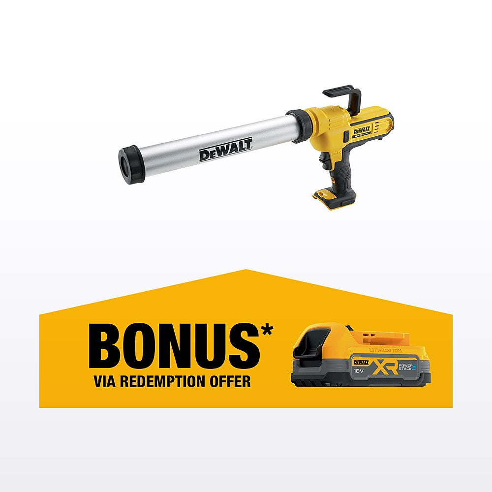 DeWALT 18V XR Cordless 600ml Caulking Gun - Bare Unit