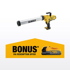 DeWALT 18V XR Cordless 600ml Caulking Gun - Bare Unit