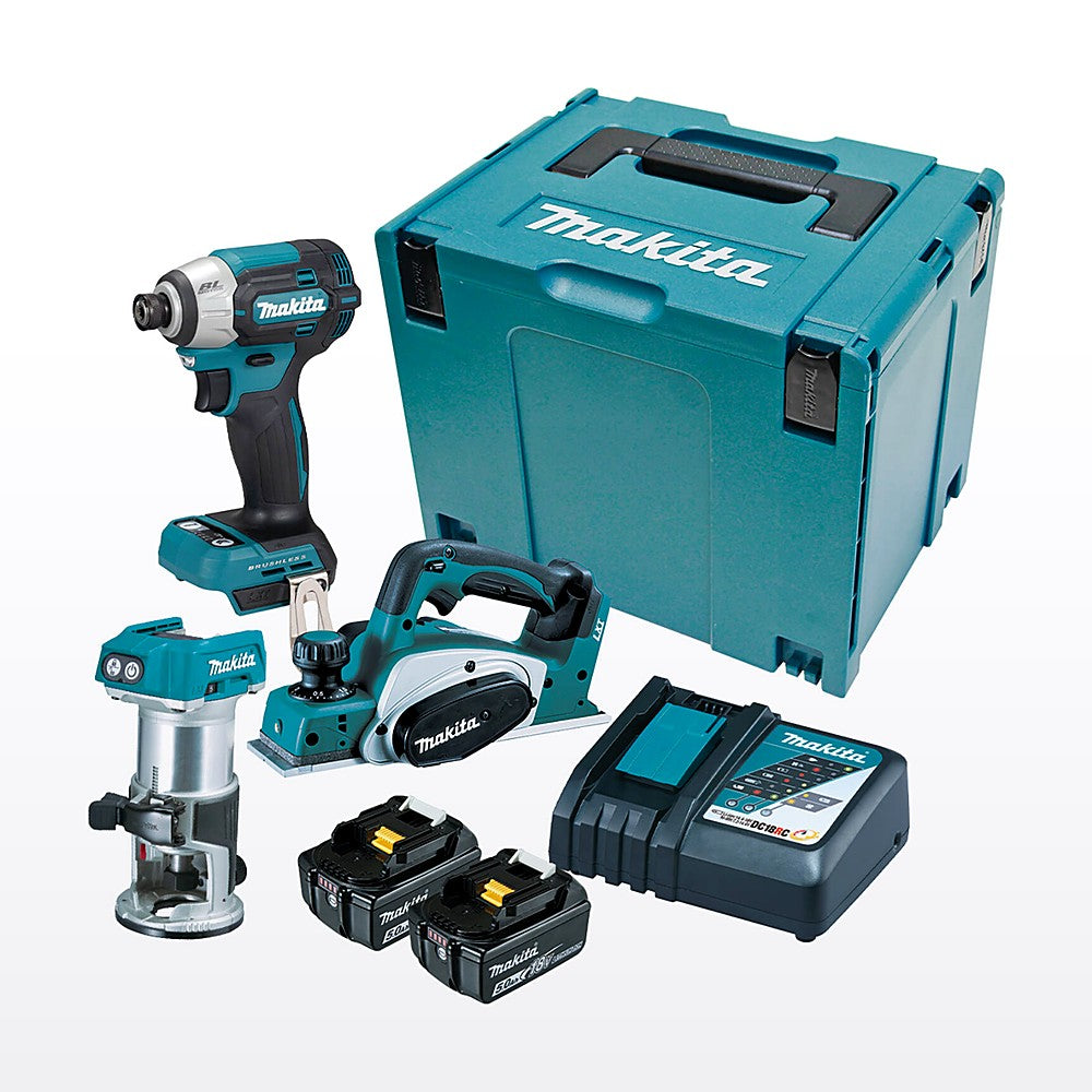 Makita 18V Brushless 3 Piece Combo Kit DLX3206TJ