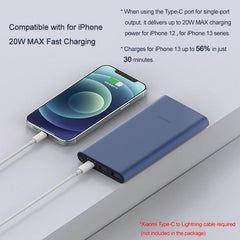 Xiaomi 10000mAh 22.5W Power Bank, 3 Ports, USB-C Fast Charging, Aluminum Alloy, Support Low Current Mode, For iPhone 16 15 14 13