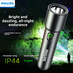 Philips NEW SFL1235 1200mAh EDC Portable Flashlight Rechargeable LED Flashlights for Defensa Personal Self Defense Camping Hiking