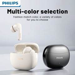 Philips TAT1320 In-ear Headphones | Bluetooth 6.0 + ANC | 40H Battery | Sports & Office charging cable user manual Plastic Blue