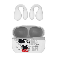 Disney QS-T10 Bluetooth 5.3 TWS Wireless Clip on Ear Design Headphones High Definition Voice Call Earphones Low Latency Headset-Micky style