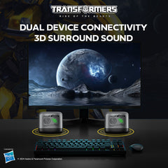 Transformers Portable Wireless Bluetooth Speaker TF-Y09 USB cable Lanyard Black