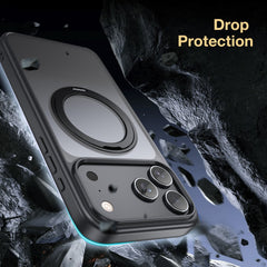 BUCKKO Metal 360° Rotate Stand Protective Case With MagSafe for iPhone