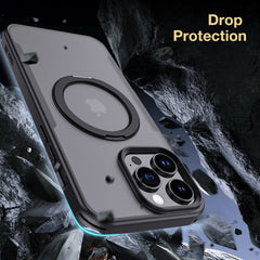 BUCKKO Metal 360° Rotate Stand Protective Case With MagSafe for iPhone